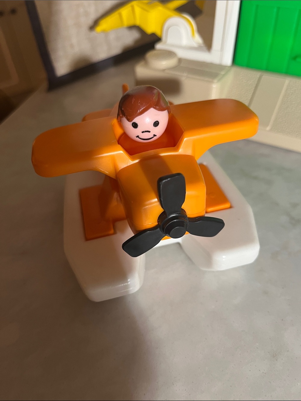 Vintage Fisher Price Little People Floating Marina Playset #252 Sea Plane Lot - Picture 2 of 9